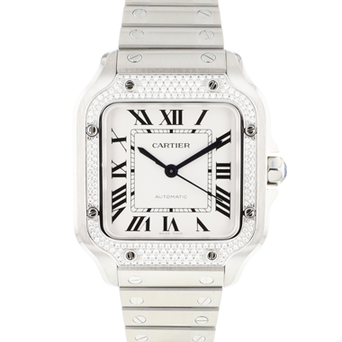 Cartier - Santos Medium Diamonds W4SA0005