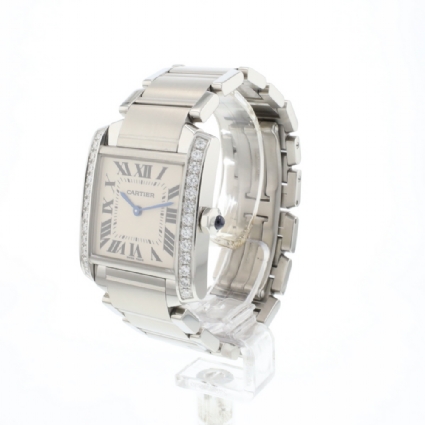 Tank Francaise Steel MM Diamonds