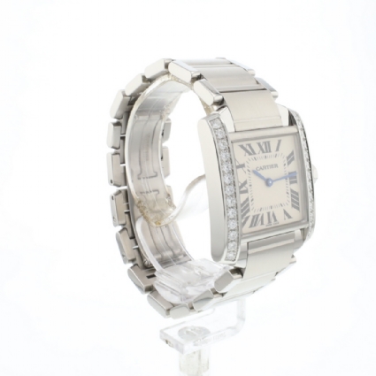 Tank Francaise Steel MM Diamonds