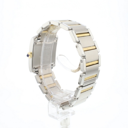 Tank Francaise MM Steel Gold Date