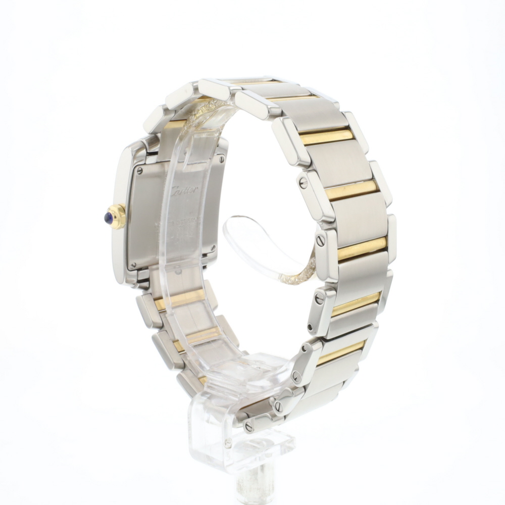 Tank Francaise MM Steel Gold Date