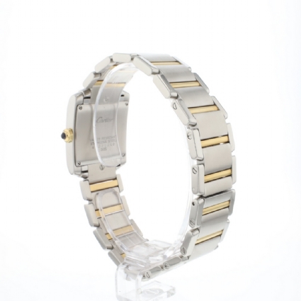 Tank Francaise MM Steel Gold Date