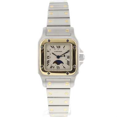 Cartier - Santos Galbee PM Steel Gold Moonphase