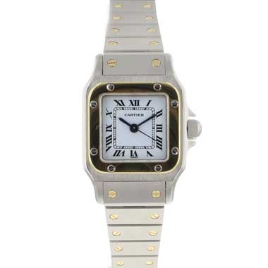 Cartier - Santos Carree Steel/Gold Automatic PM Cartier Serviced '26