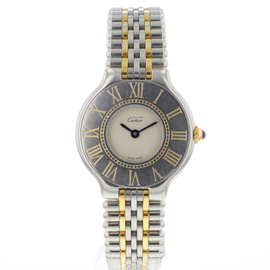 Cartier - Must 21 PM Steel Gold Quartz Service '26