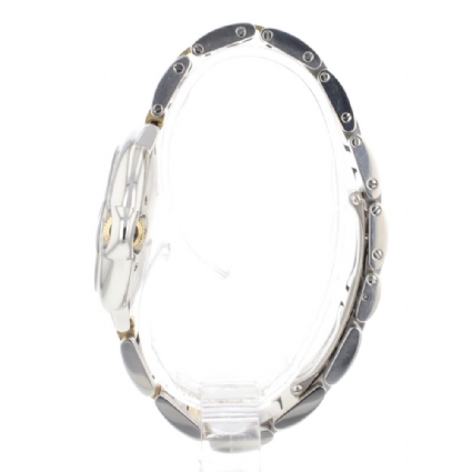 Ballon Bleu Medium Steel Gold Silver Dial