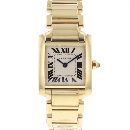 Tank Francaise PM Yellow Gold Quartz