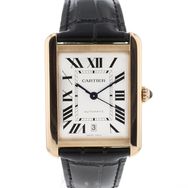 Cartier - Tank Solo XL Rose Gold Silver Dial