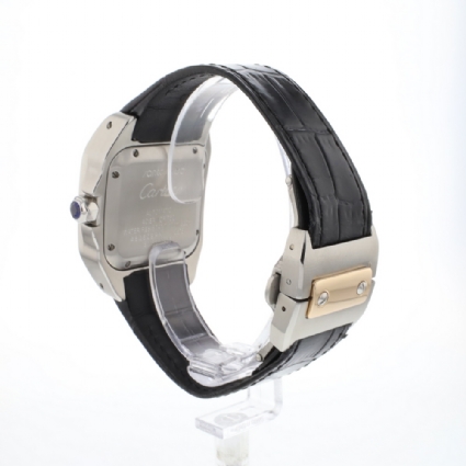 Santos 100 MM Steel Rose Gold