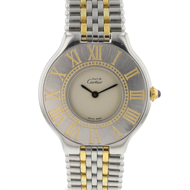 Cartier - Must 21 GM Steel Gold Serviced '26