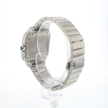 Santos De Cartier Steel Gold Medium