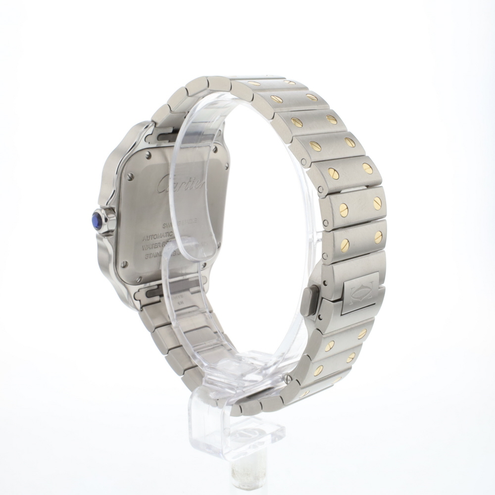 Santos De Cartier Steel Gold Medium