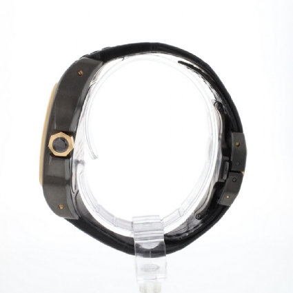 Santos 100 XL Blacksteel PVD Rose Gold