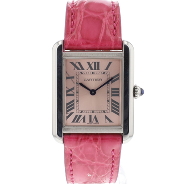 Cartier - Tank Solo Small Steel Pink Dial