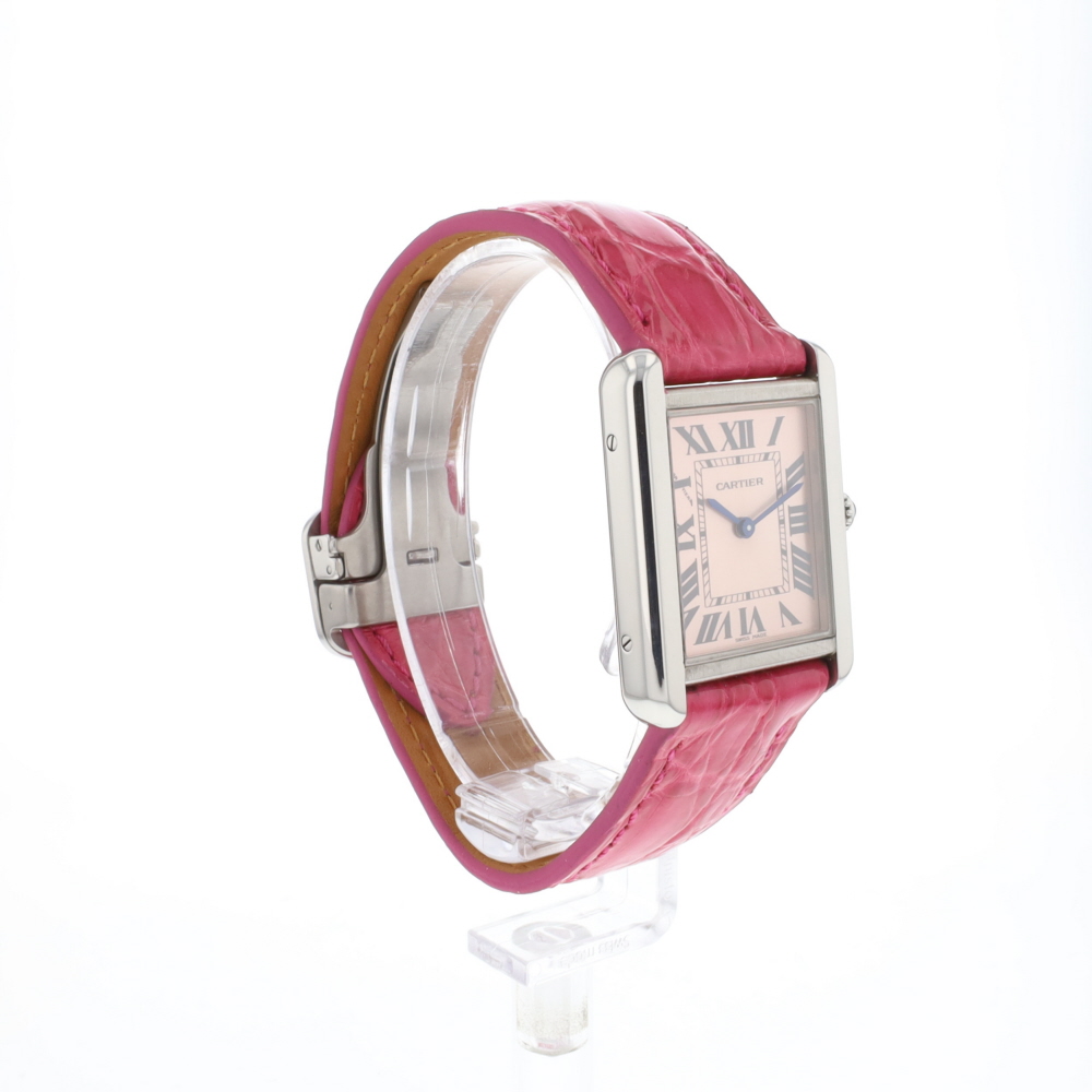 Tank Solo Small Steel Pink Dial