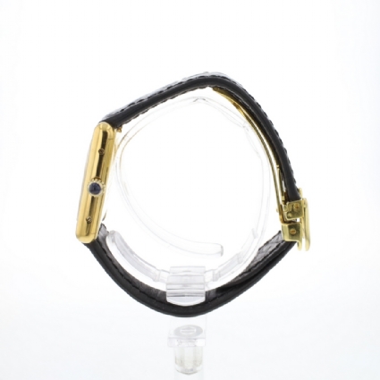 Tank Must Large Vermeil Black Roman Dial