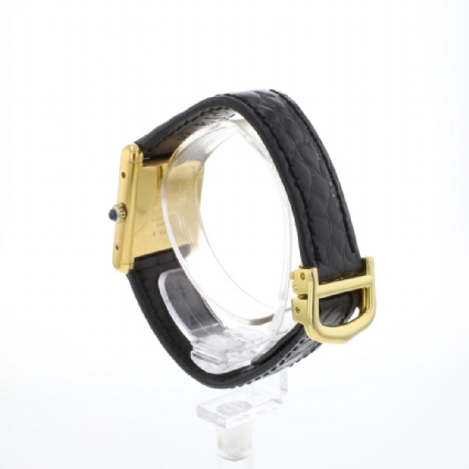 Tank Must Large Vermeil Black Roman Dial