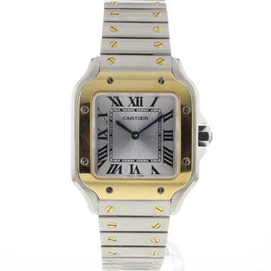 Cartier - Santos Small Steel Gold Silver Dial 99,9% NEW