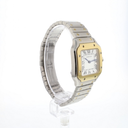 Santos Small Steel Gold Silver Dial 99,9 NEW