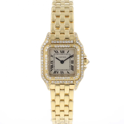 Panthere PM Yellow Gold Factory Diamonds