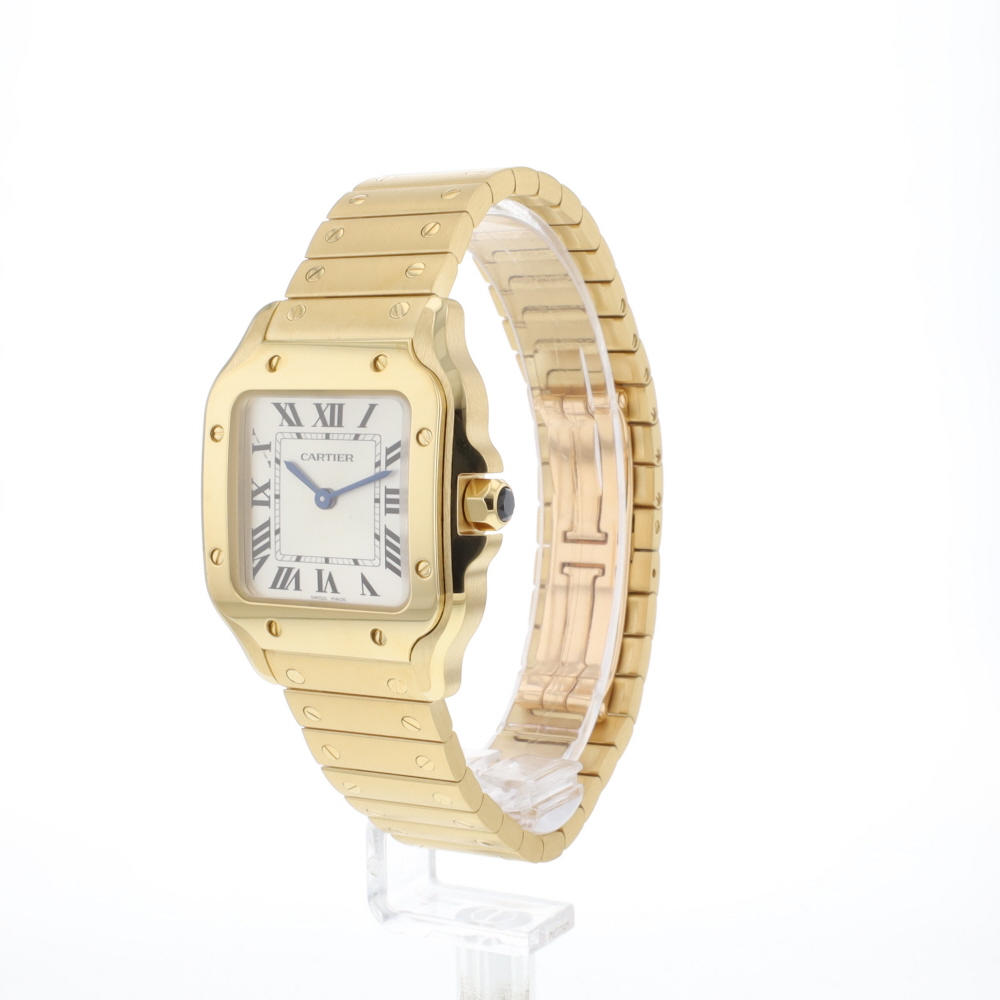 Santos Small Yellow Gold Silver Dial NEW '26