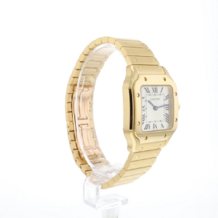Santos Small Yellow Gold Silver Dial NEW '26
