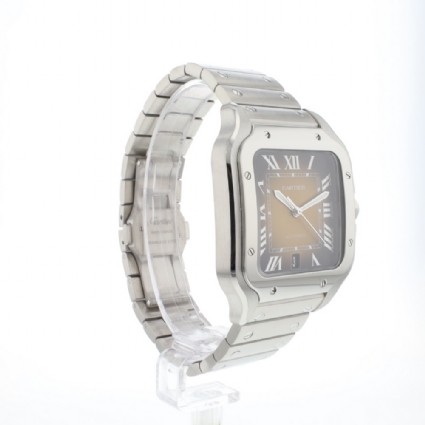 Santos Large Model Brown Dial