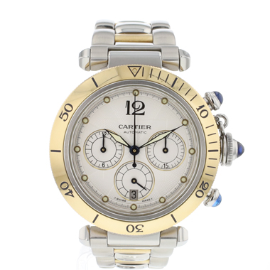 Cartier - Pasha Chrono Steel Gold Automatic