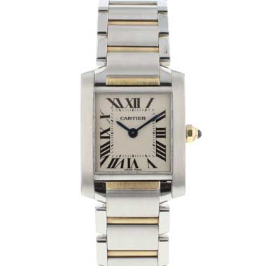 Cartier - Tank Francaise PM Steel Gold
