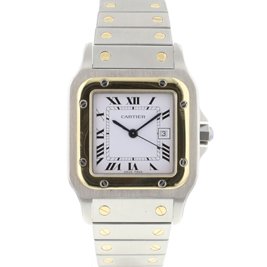 Cartier - Santos Carree GM Steel/Gold