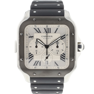 Cartier - Santos XL Chronograph Silver Dial