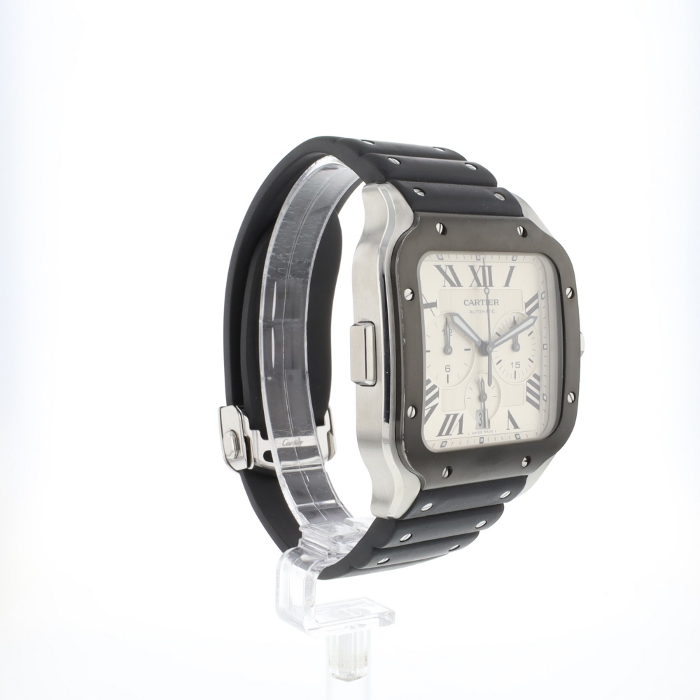 Santos XL Chronograph Silver Dial