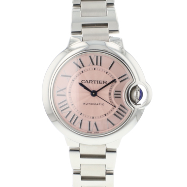 Cartier - Ballon Bleu 33 Pink Dial Steel