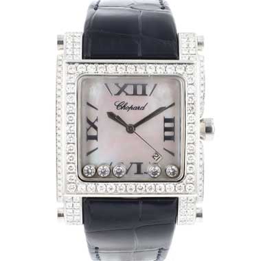 Chopard - Happy Sport XL Square MoP Dial Steel Diamonds