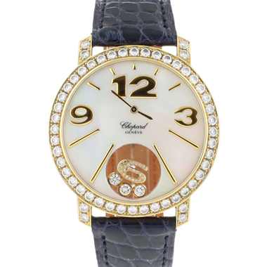 Chopard - Happy Diamonds Happy Time Yellow Gold MoP Dial