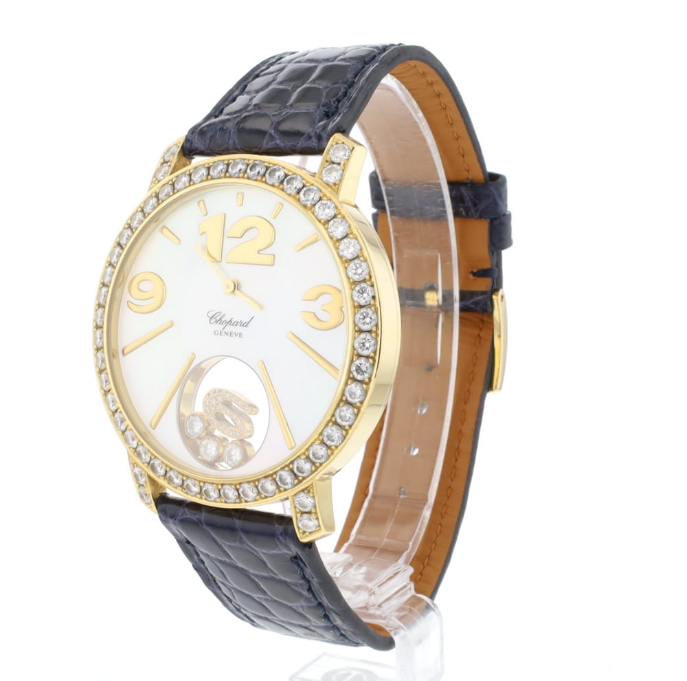 Happy Diamonds Happy Time Yellow Gold MoP Dial