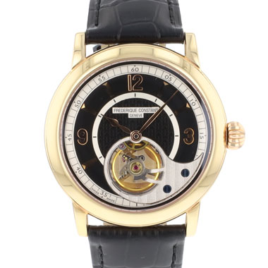 Frederique Constant - Heart Beat Manufacture Yellow Gold Black Dial Limited Edition
