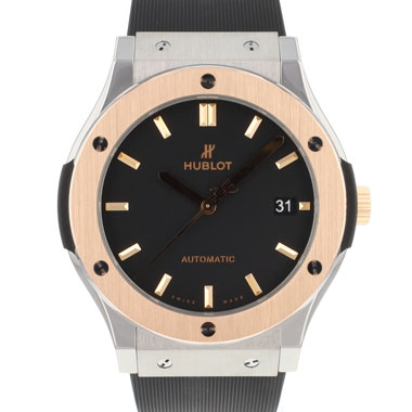 Hublot - Classic Fusion 45MM Steel Rose Gold Black Dial