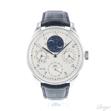 Portugieser Perpetual Calendar Double Moon Platinum Limited - IWC -  Verkochte horloges - Juwelier Burger