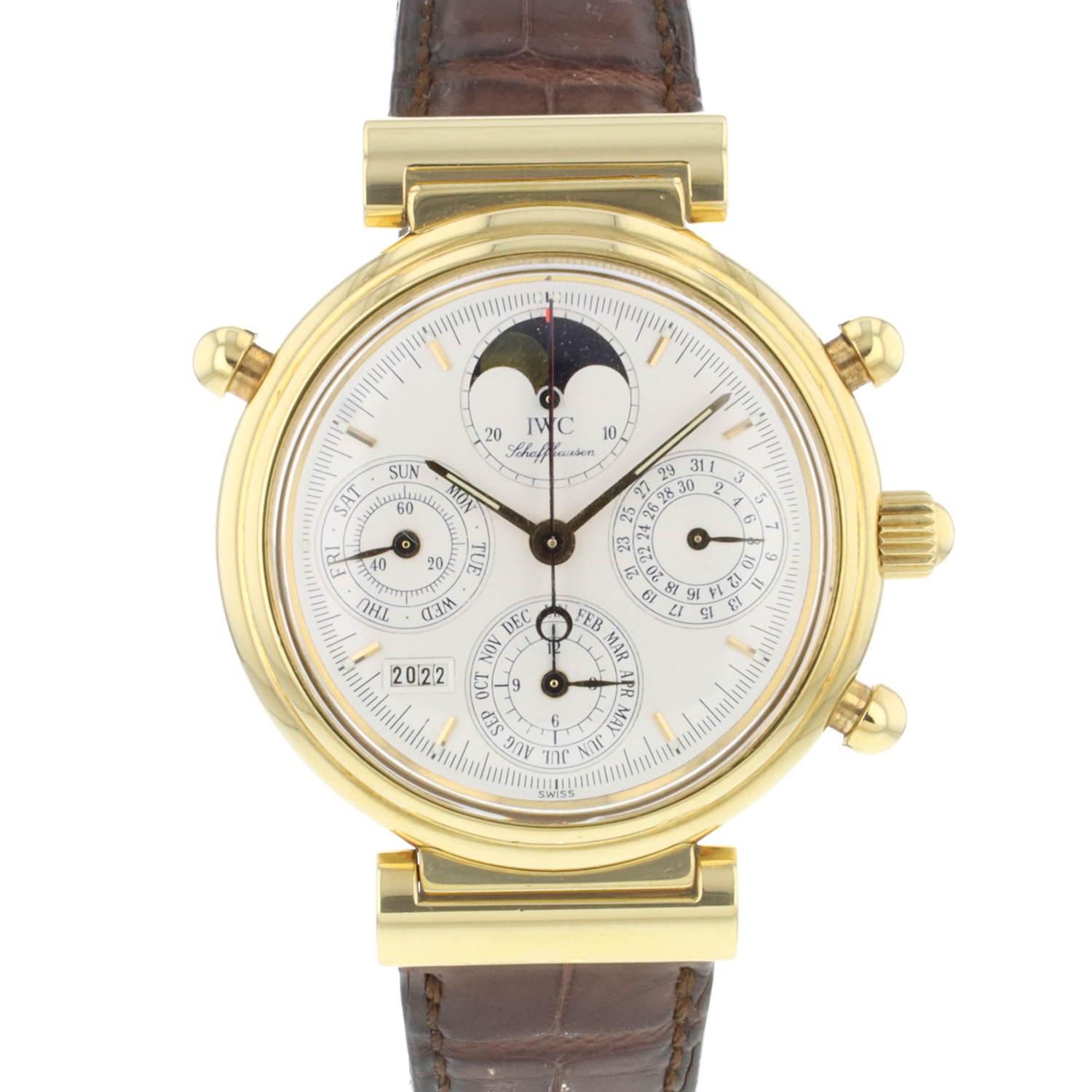 Da Vinci Rattrapante Yellow Gold Perpetual Calendar IWC Verkaufte