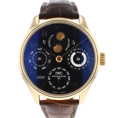 IWC - Portugieser 7-Days Perpetual Calendar Rosegold Black Dial