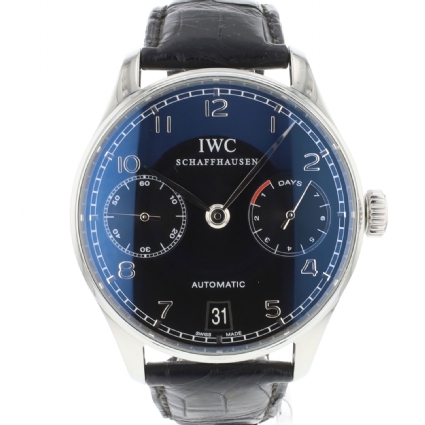 Portugieser 7-Days Black Dial