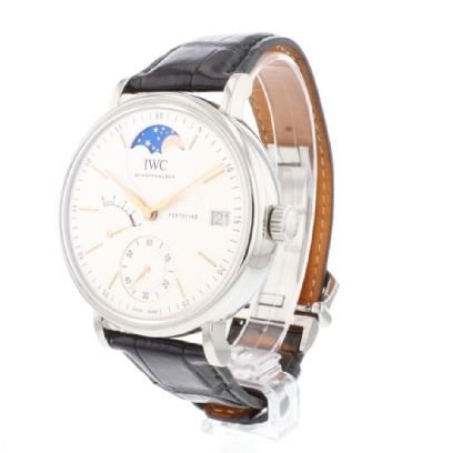 Portofino Hand-Wound Eight Days Steel Moonphase