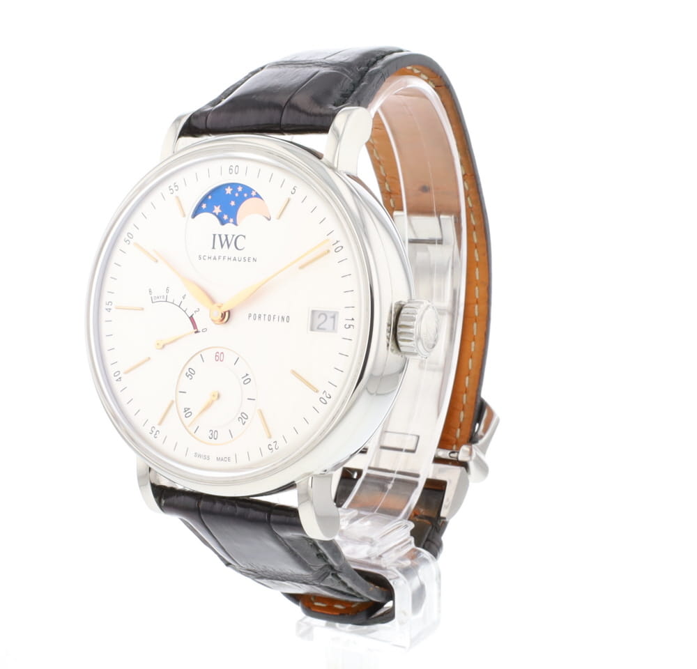 Portofino Hand-Wound Eight Days Steel Moonphase