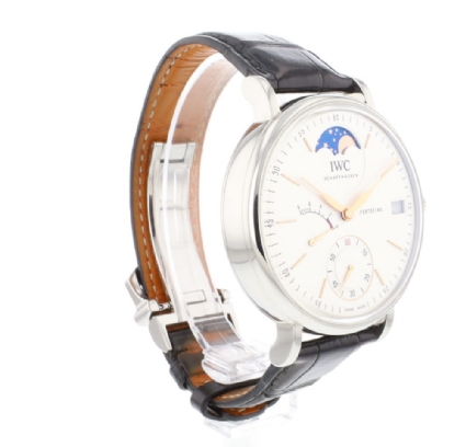 Portofino Hand-Wound Eight Days Steel Moonphase