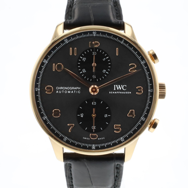 IWC - Portugieser Chronograph Rose Gold Grey Dial