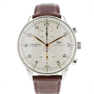 IWC - Portugieser Chronograph Stainless Steel / Gold Numerals