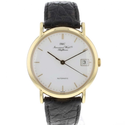 Portofino 34 White Dial Yellow Gold