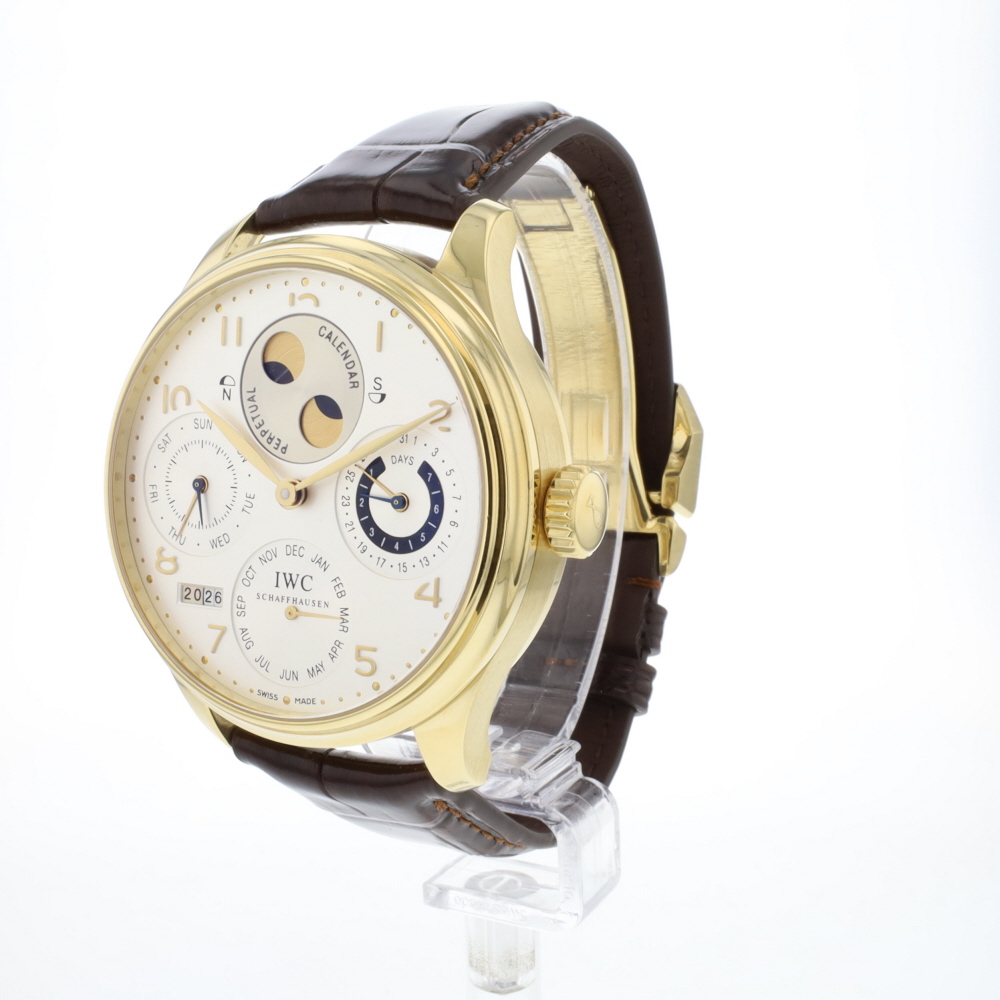 Portugieser Perpetual Calendar Silver Dial Yellow Gold