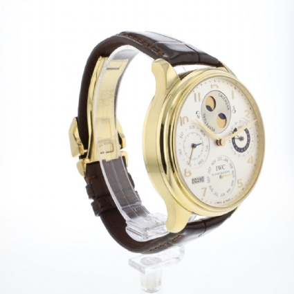 Portugieser Perpetual Calendar Silver Dial Yellow Gold